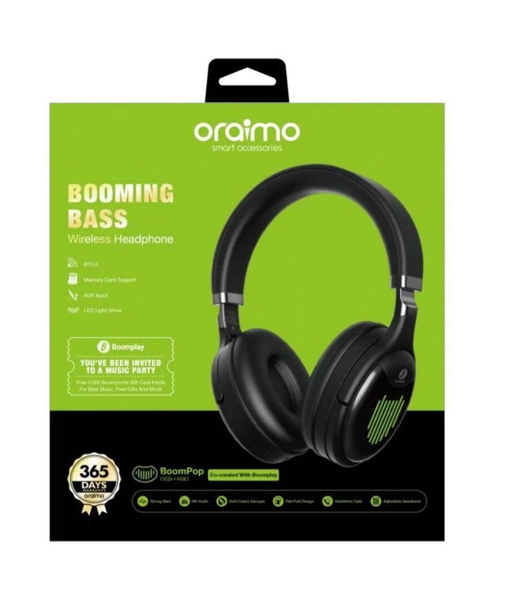 Oraimo Boompop BT Headphones